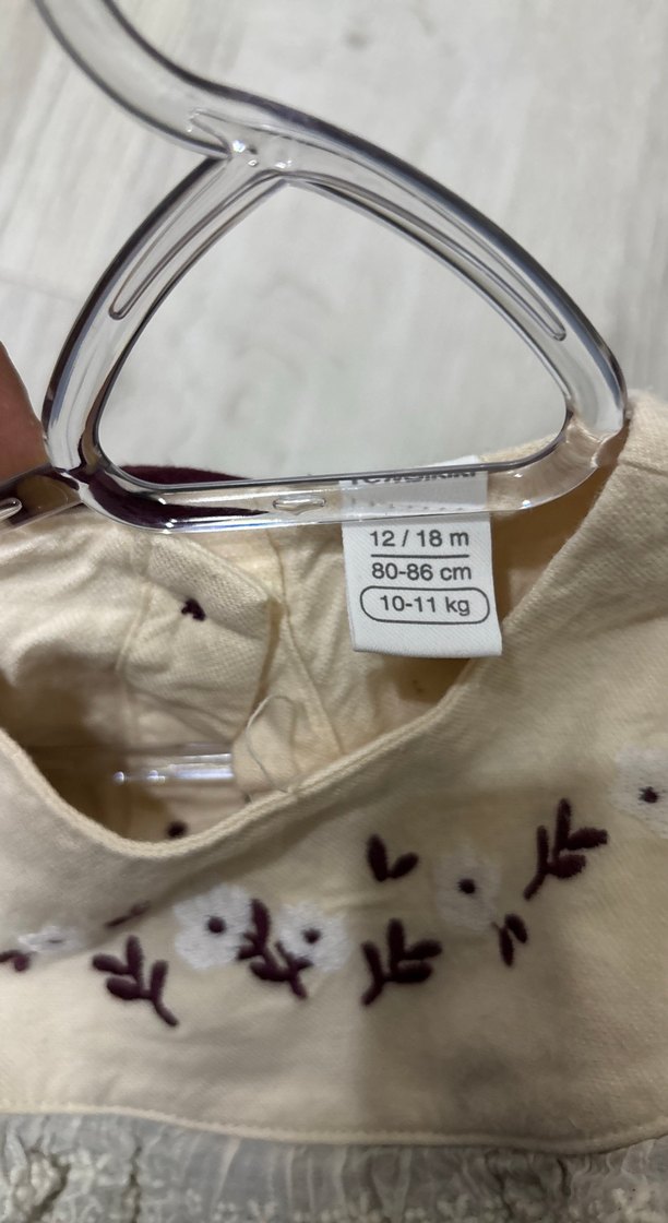 Bordo Nakışlı Fırfırlı Bohem Kız Bluzu - Görsel 5