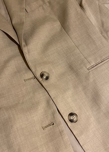 Bej Kadın Keten Ceket - Görsel 2