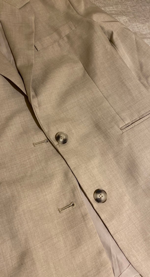 Bej Kadın Keten Ceket - Görsel 2