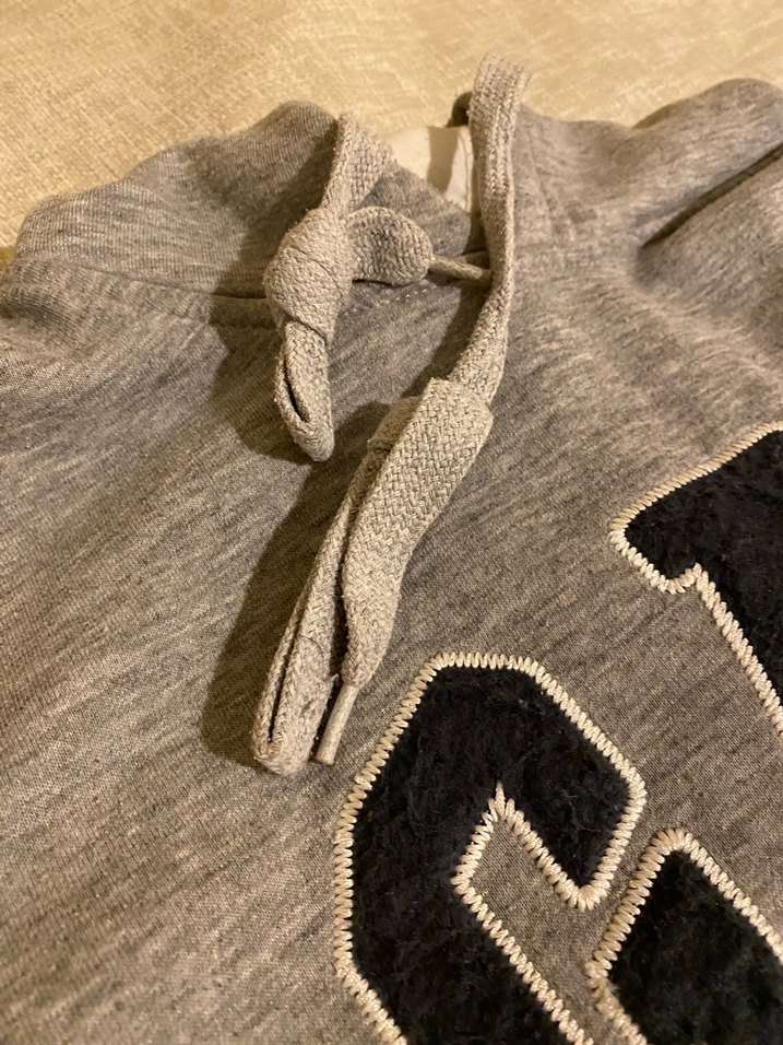 Gri GAP Baskılı Fermuarlı Sweatshirt - Görsel 5