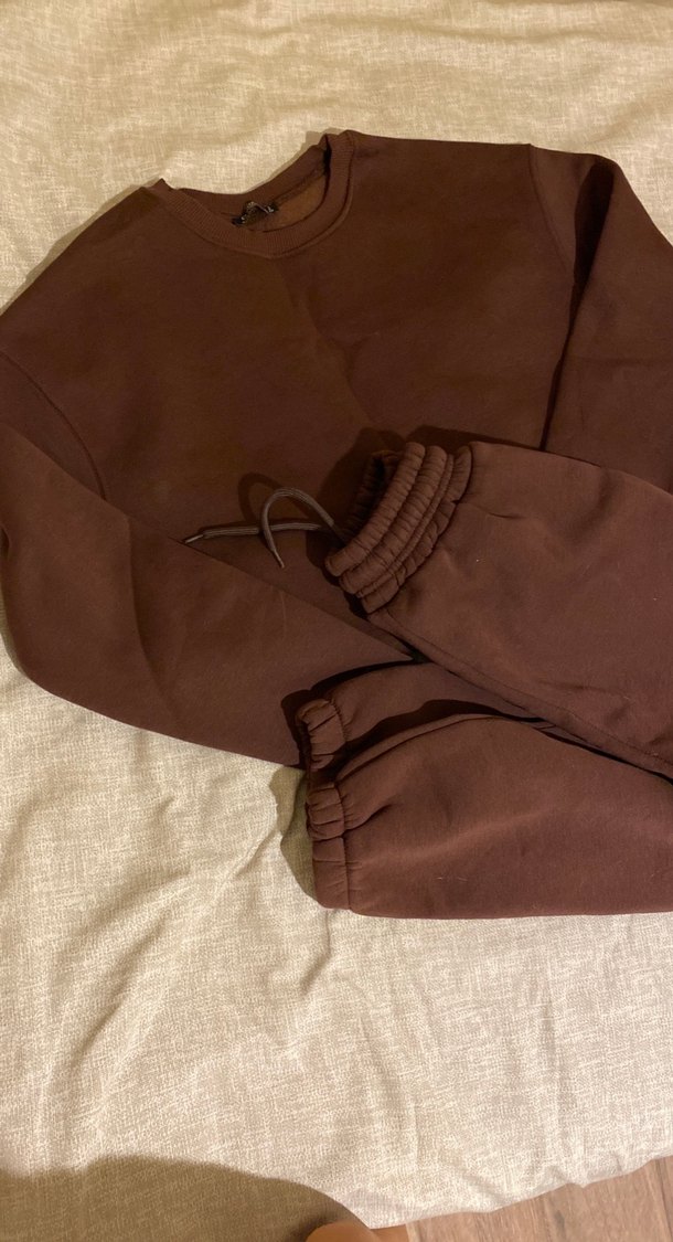 Kadın Kahverengi Rahat Takım - Görsel 3