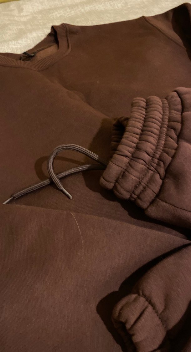 Kadın Kahverengi Rahat Takım - Görsel 4