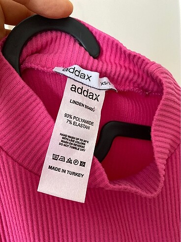 Addax Seamless fitilli pembe top
