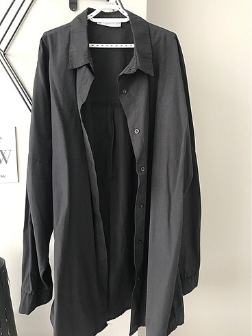 Siyah oversize ggömlek