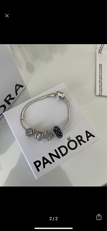 Pandora Pandora mavi murano charm