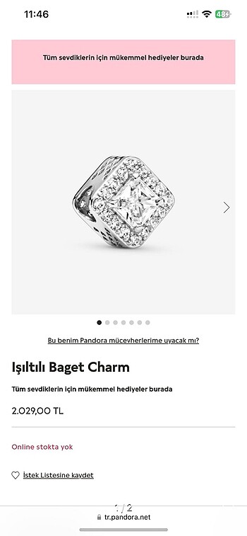 Pandora baget charm