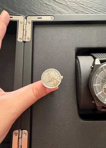 Wainer Siyah Metal Hasır Kordon saat - Görsel 4