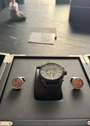 Wainer Siyah Metal Hasır Kordon saat - Görsel 3