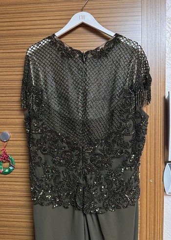 ILMIO NAKIŞLI TAŞ İŞLEMELİ ABİYE 48 beden - Görsel 8