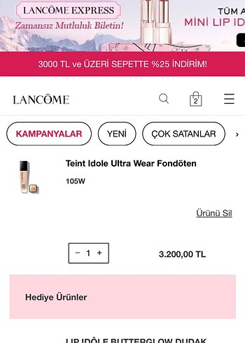 Lancôme Teint Idole Ultra Wear Fondöten 210C - Görsel 2