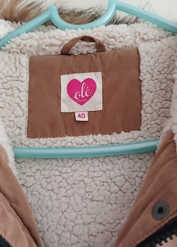 l Beden camel Renk Taba Kürklü Kadın Kışlık Midi Parka