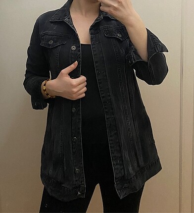 Siyah Denim Ceket