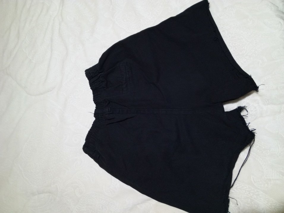 Düğmeli Siyah Kadın Midi Denim Pantolon - Görsel 2