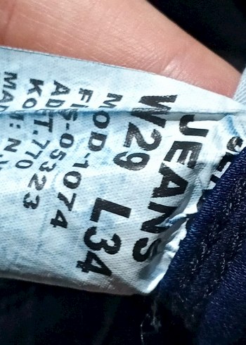 Lacivert Düğmeli Regular Fit Kot Pantolon - Görsel 6