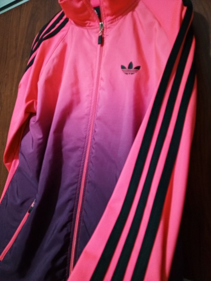 Kadın Pembe Tie-Dye Fermuarlı Spor eşofman üstü - Görsel 3