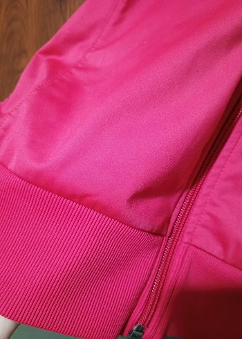 Fermuarlı Pembe Spor Ceket - Görsel 3