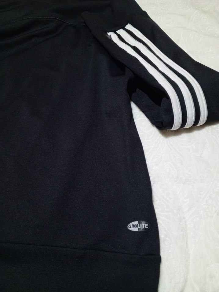 Siyah Adidas Fermuarlı Spor Ceket - Görsel 3