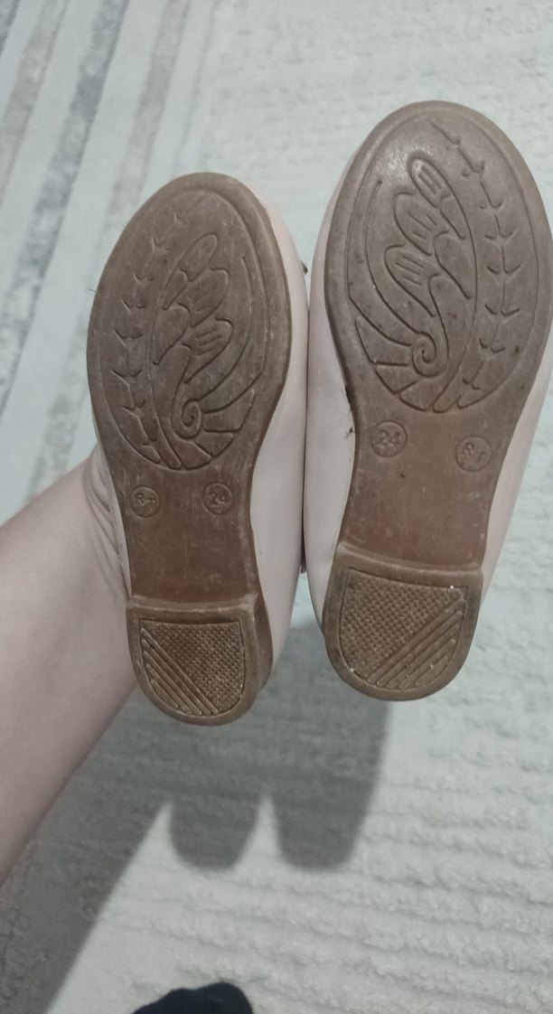 Kız Çocuk Bej Fiyonklu Babet - Görsel 5