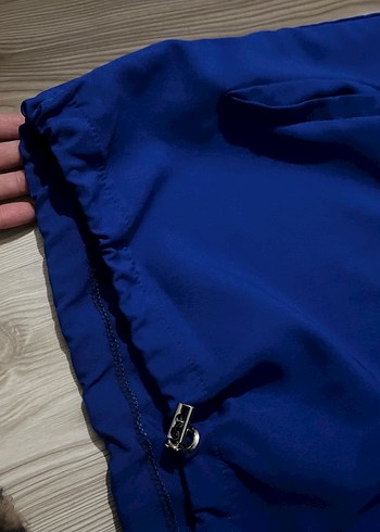 Erkek Kapüşonlu Fermuarlı Mavi Eşofman Takımı - Görsel 3