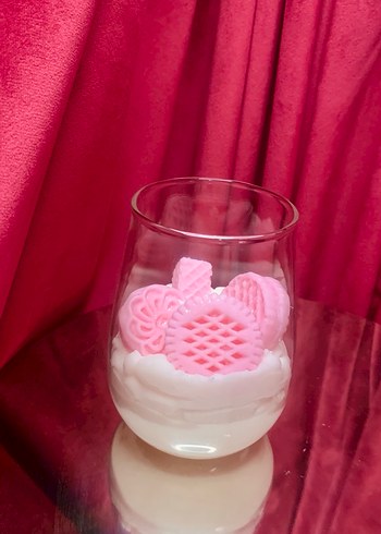 Pastel Pembe Mum ve Mumluk Seti - Görsel 3