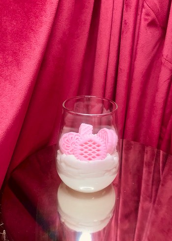 Pastel Pembe Mum ve Mumluk Seti - Görsel 4