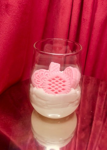 Pastel Pembe Mum ve Mumluk Seti - Görsel 6