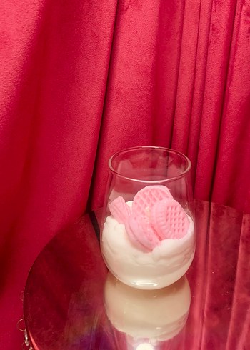 Pastel Pembe Mum ve Mumluk Seti - Görsel 2