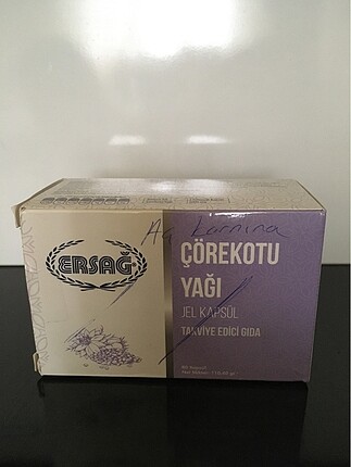 Ersağ çörek otu yağı. Jel kapsül