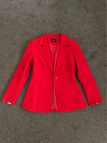 Kırmızı blazer ceket