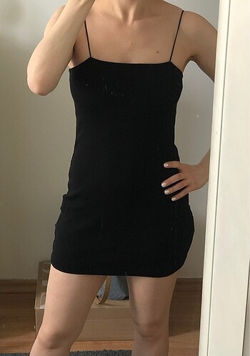 Trendyol & Milla Siyah basic mini elbise