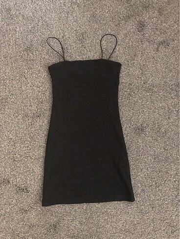 xs Beden Siyah basic mini elbise