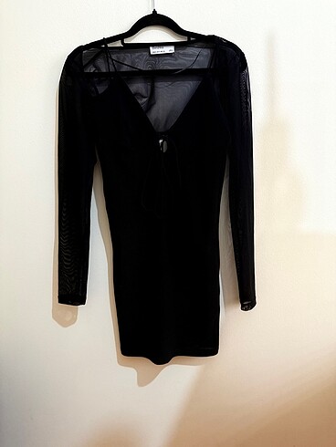 Bershka Siyah mini elbise bershka