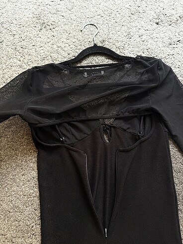 36 Beden siyah Renk Siyah mini elbise bershka