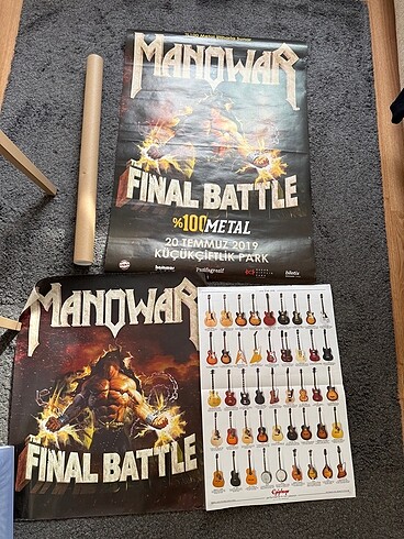  Beden manowar 2019 tur posterleri