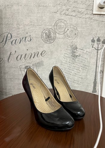 Siyah Stiletto Topuklu Kadın Ayakkabı - Görsel 2