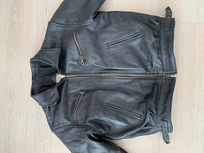 sold vintage gerçek deri ceket