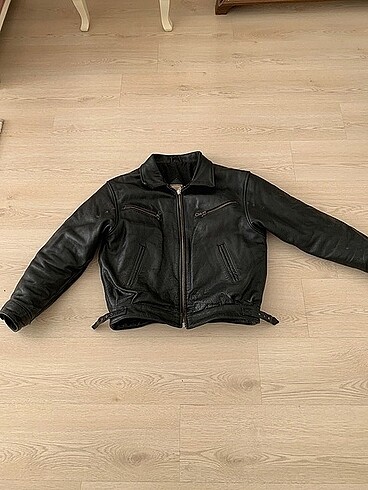 sold vintage gerçek deri ceket