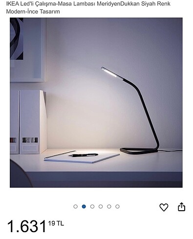 Ikea beyaz lamba