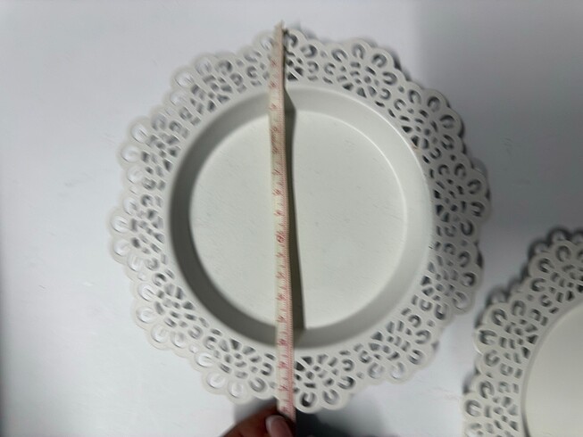  Beden beyaz Renk Ikea Saksi alti tabak 3 adet