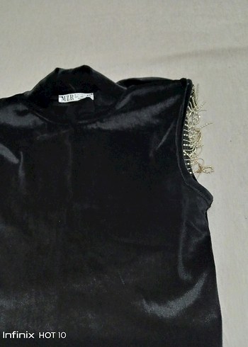 Siyah Mini etek ve bluz - Görsel 4