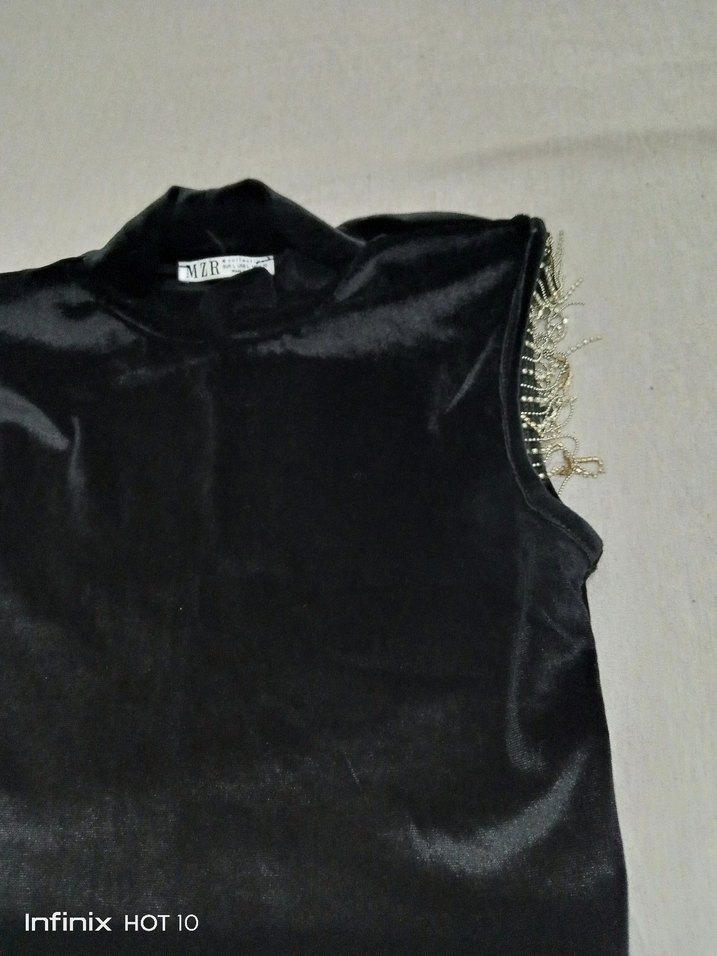 Siyah Mini etek ve bluz - Görsel 4