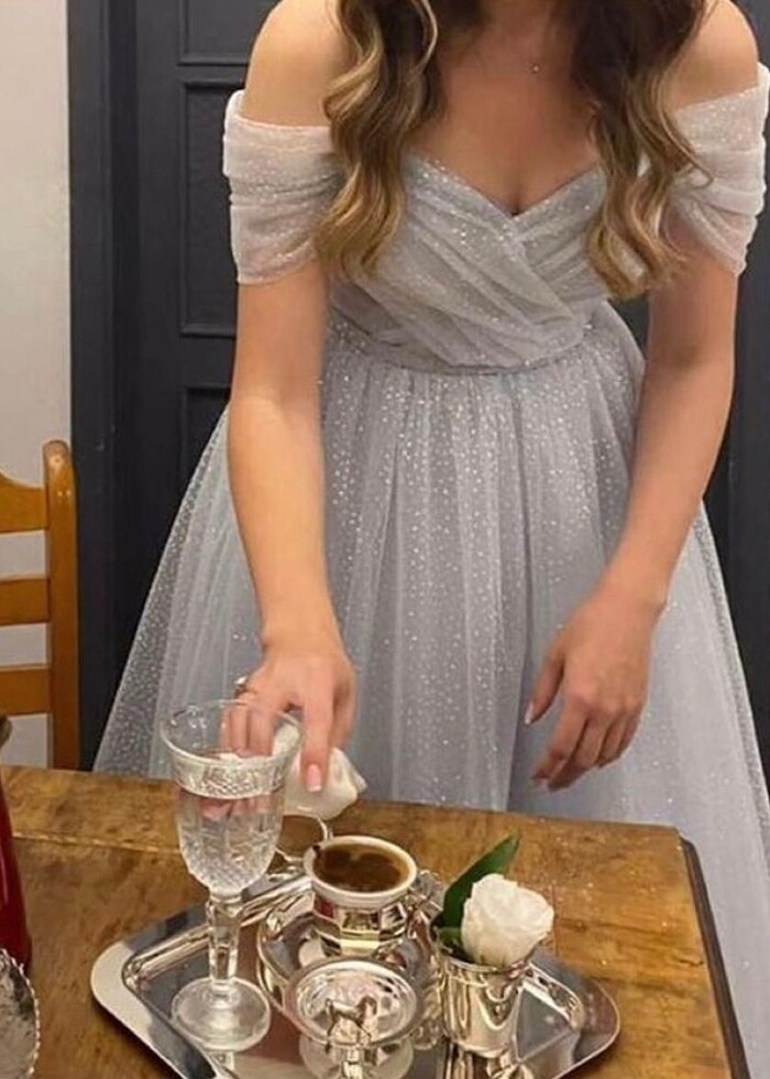 Nişan elbisesi prenses elbise bebe mavi elbise - Görsel 3