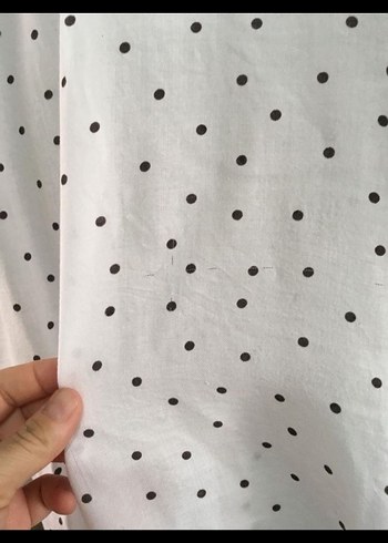 Pamuklu Uzun Kollu Beyaz Puantiyeli Gömlek zara 14 yaş - Görsel 8