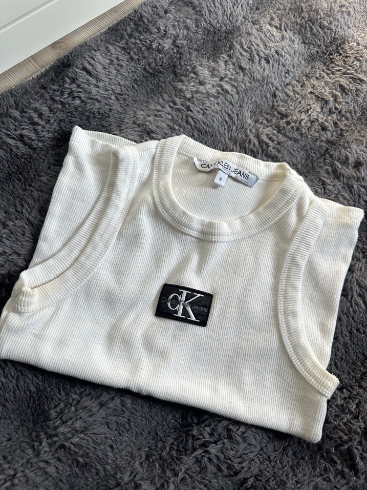 Calvin Klein Beyaz Polo Sweatshirt — görsel 2/3