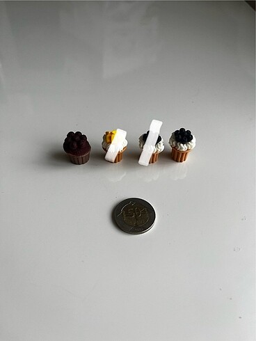 Minyatür mini evcilik oyuncak cupcake