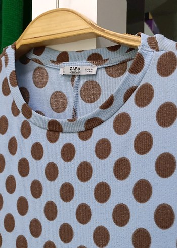 Puantiye Desenli Uzun Hamile Elbisesi - Görsel 5