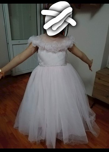 Pembe Kız Çocuk Abiye Elbise