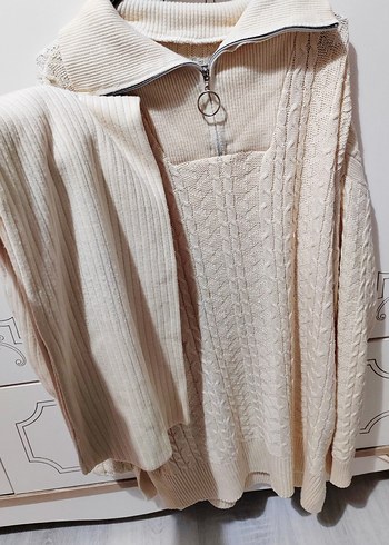 Tesettür triko ikili takım - Görsel 2