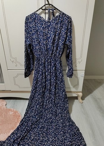 Tesettür günlük uzun elbise 38-40 uyumlu - Görsel 6