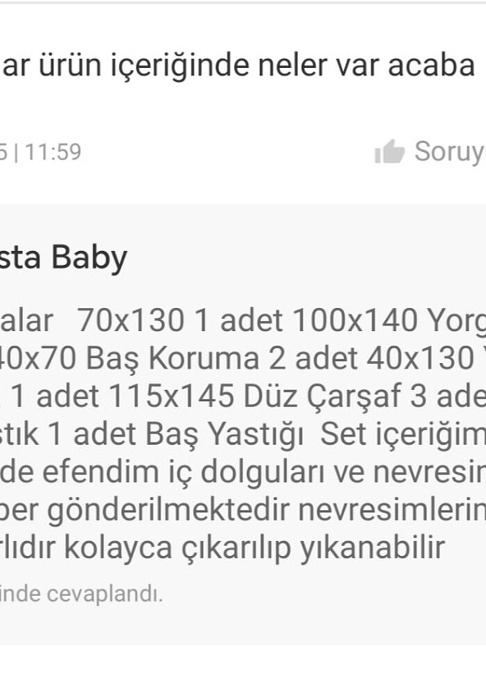 Bebek uyku seti nevresim takımı  - Görsel 4